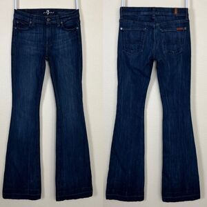 7 For All Mankind Women's Size 25 Charlize Low Rise Denim Jeans Y2K Western Boho